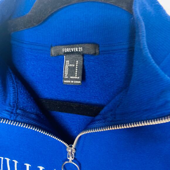 Williamsburg New York Cropped 1/4 Zip Sweatshirt Sz Small - Picture 7 of 8